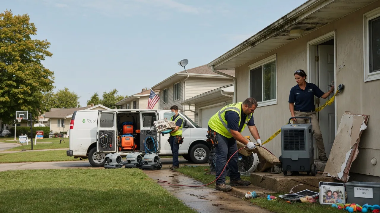 Water Damage Restoration in Bidwell, OH near me
